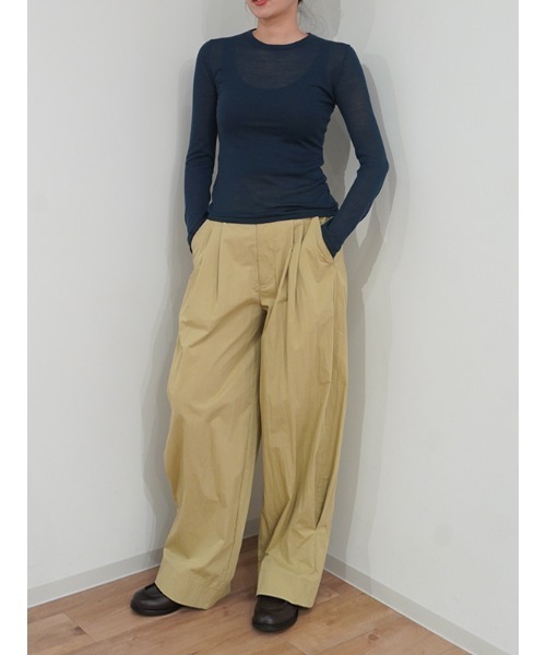 CHAROL（シャロル）の「ヘムタックパンツ（その他パンツ・レディース・ブラック/ベージュ・S/M）」の14枚目の写真