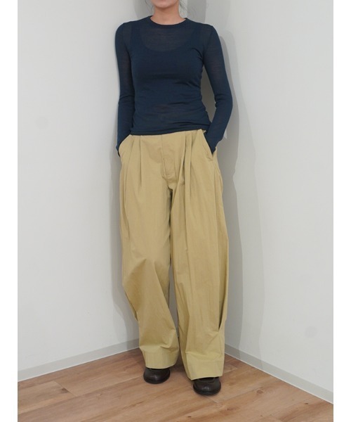 CHAROL（シャロル）の「ヘムタックパンツ（その他パンツ・レディース・ブラック/ベージュ・S/M）」の15枚目の写真