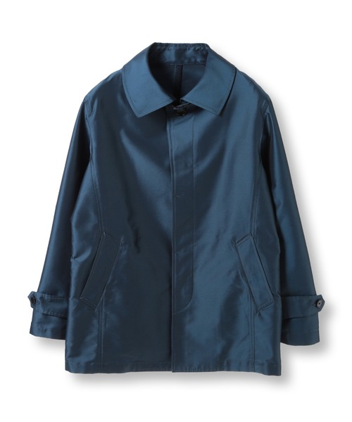 MEN'S BIGI（メンズビギ）の「シャンブレーツイルメモリースプリングコート（ステンカラーコート・メンズ・ネイビー/オフホワイト/ブラック・04/03/02/01）」の19枚目の写真