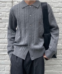 Chikashitsu +(`JVcvX)́yChikashitsu{zcable lib knit cardigan / y`JVcvXzP[uujbgJ[fBK(J[fBK/{)