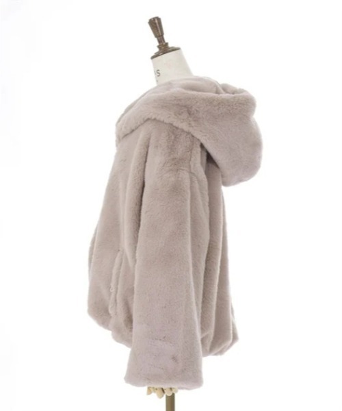 axes femme（アクシーズファム）の「ファーコート（ダッフルコート・レディース・グレー/モカ/キナリ・FREE）」の17枚目の写真