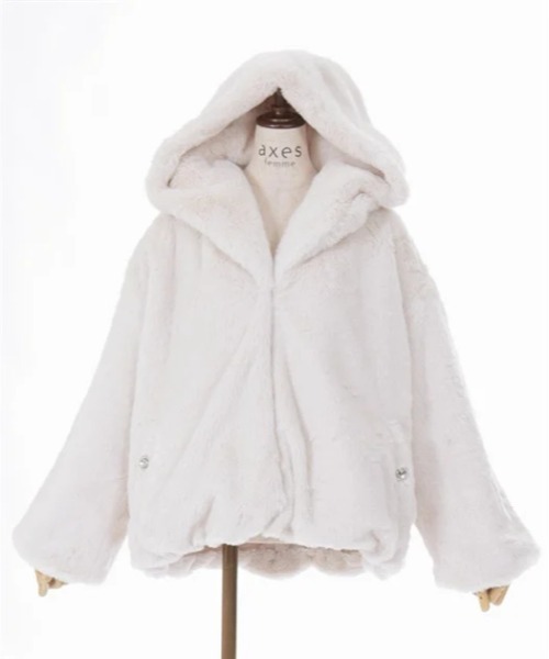 セール】ファーコート(ダッフルコート)|axes femme(アクシーズ セール】ファーコート(ダッフルコート)|axes femme(アクシーズ