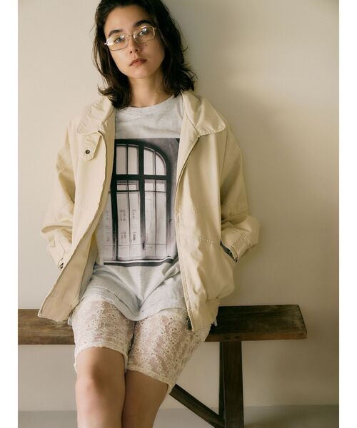 Ungrid(アングリッド)の「スクエアフレーム伊達メガネ(メガネ・レディース・シルバー・FREE)」の4枚目の写真