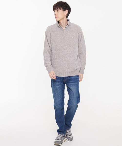 モールニット ハーフジップ プルオーバー(ニット/セーター)|Arnold Palmer(アーノルドパーマー) モールニット ハーフジップ プルオーバー(ニット/セーター)|Arnold Palmer(アーノルドパーマー)