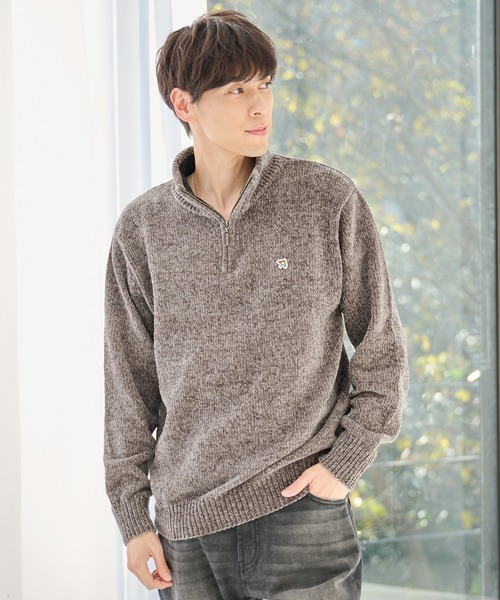 モールニット ハーフジップ プルオーバー(ニット/セーター)|Arnold Palmer(アーノルドパーマー) モールニット ハーフジップ プルオーバー(ニット/セーター)|Arnold Palmer(アーノルドパーマー)