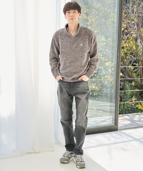 モールニット ハーフジップ プルオーバー(ニット/セーター)|Arnold Palmer(アーノルドパーマー) モールニット ハーフジップ プルオーバー(ニット/セーター)|Arnold Palmer(アーノルドパーマー)