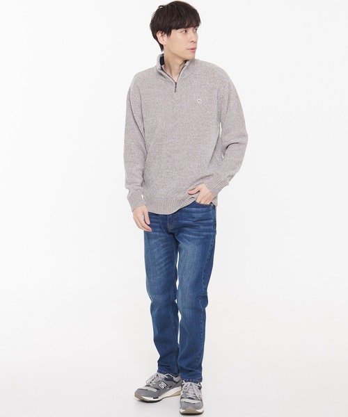 モールニット ハーフジップ プルオーバー(ニット/セーター)|Arnold Palmer(アーノルドパーマー) モールニット ハーフジップ プルオーバー(ニット/セーター)|Arnold Palmer(アーノルドパーマー)