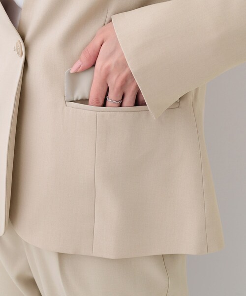 DRESKIP（ドレスキップ）の「【S-LL/セットアップ可/通勤/セレモニー】ノーカラージャケット（ノーカラージャケット・レディース・ベージュ/グレー/ブラック・04/03/02/01）」の22枚目の写真