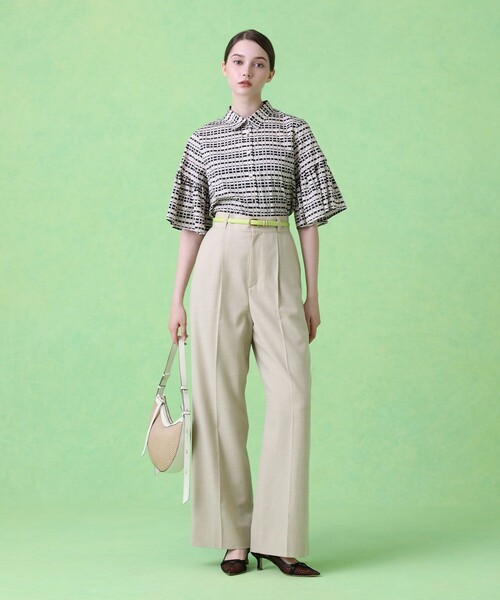 ANAYI（アナイ）の「リネンライクワイドパンツ（その他パンツ・レディース・ベージュ/ネイビー/グリーン・36/38/34）」の7枚目の写真