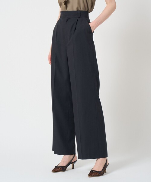 ANAYI（アナイ）の「リネンライクワイドパンツ（その他パンツ・レディース・ベージュ/ネイビー/グリーン・36/38/34）」の5枚目の写真