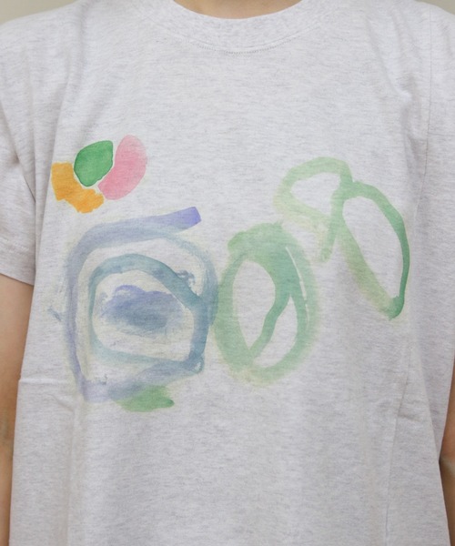 MEYAME メヤメ　SLIT TEE セール】MEYAME/メヤメ プリントスリットTEE PRINT SLIT TEE（T