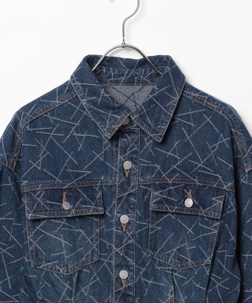 PAGEBOY（ページボーイ）の「キカジャガードデニムミニワンピース（ワンピース・レディース・ブルー/ブラック・FREE）」の17枚目の写真