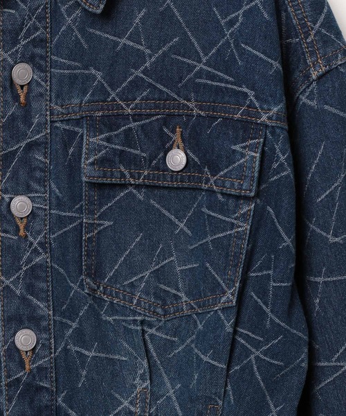 PAGEBOY（ページボーイ）の「キカジャガードデニムミニワンピース（ワンピース・レディース・ブルー/ブラック・FREE）」の18枚目の写真