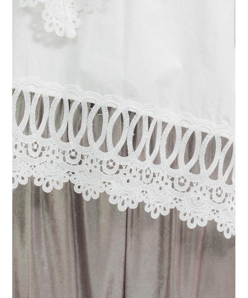 DOLLUPOOPS(ドールアップウップス)の「レーススカーフカラートップス(シャツ/ブラウス・レディース・ブラック/オフホワイト・38)」の13枚目の写真