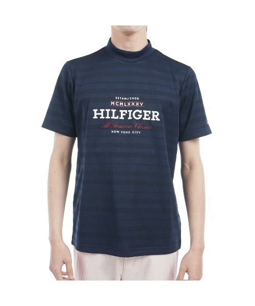 TOMMY HILFIGER GOLF（トミー ヒルフィガー ゴルフ）の「ﾌﾛﾝﾄﾛｺﾞ 半袖ﾓｯｸﾈｯｸｼｬﾂ（その他トップス・メンズ・ホワイト/ピンク/ネイビー/サックスブルー・L/M/LL/3L）」の2枚目の写真