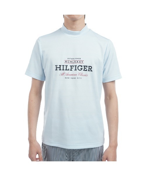 TOMMY HILFIGER GOLF（トミー ヒルフィガー ゴルフ）の「ﾌﾛﾝﾄﾛｺﾞ 半袖ﾓｯｸﾈｯｸｼｬﾂ（その他トップス・メンズ・ホワイト/ピンク/ネイビー/サックスブルー・L/M/LL/3L）」の3枚目の写真
