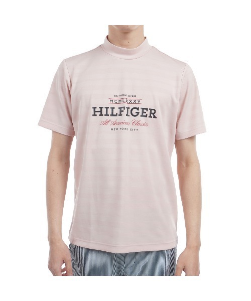 TOMMY HILFIGER GOLF（トミー ヒルフィガー ゴルフ）の「ﾌﾛﾝﾄﾛｺﾞ 半袖ﾓｯｸﾈｯｸｼｬﾂ（その他トップス・メンズ・ホワイト/ピンク/ネイビー/サックスブルー・L/M/LL/3L）」の4枚目の写真