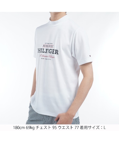 TOMMY HILFIGER GOLF（トミー ヒルフィガー ゴルフ）の「ﾌﾛﾝﾄﾛｺﾞ 半袖ﾓｯｸﾈｯｸｼｬﾂ（その他トップス・メンズ・ホワイト/ピンク/ネイビー/サックスブルー・L/M/LL/3L）」の19枚目の写真