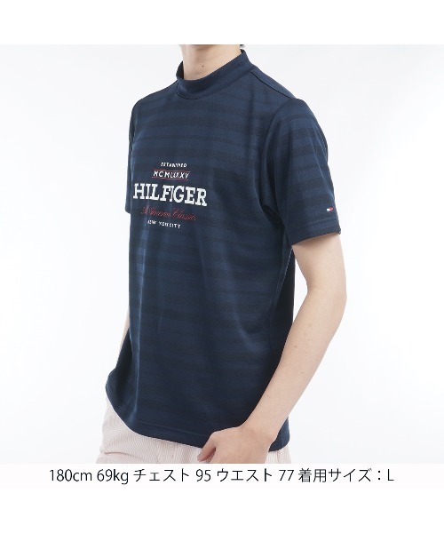 TOMMY HILFIGER GOLF（トミー ヒルフィガー ゴルフ）の「ﾌﾛﾝﾄﾛｺﾞ 半袖ﾓｯｸﾈｯｸｼｬﾂ（その他トップス・メンズ・ホワイト/ピンク/ネイビー/サックスブルー・L/M/LL/3L）」の21枚目の写真