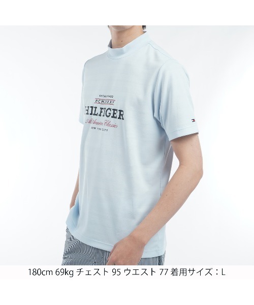 TOMMY HILFIGER GOLF（トミー ヒルフィガー ゴルフ）の「ﾌﾛﾝﾄﾛｺﾞ 半袖ﾓｯｸﾈｯｸｼｬﾂ（その他トップス・メンズ・ホワイト/ピンク/ネイビー/サックスブルー・L/M/LL/3L）」の14枚目の写真