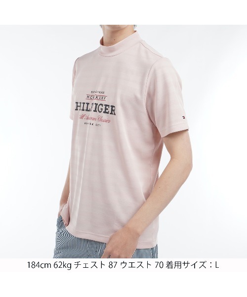 TOMMY HILFIGER GOLF（トミー ヒルフィガー ゴルフ）の「ﾌﾛﾝﾄﾛｺﾞ 半袖ﾓｯｸﾈｯｸｼｬﾂ（その他トップス・メンズ・ホワイト/ピンク/ネイビー/サックスブルー・L/M/LL/3L）」の16枚目の写真