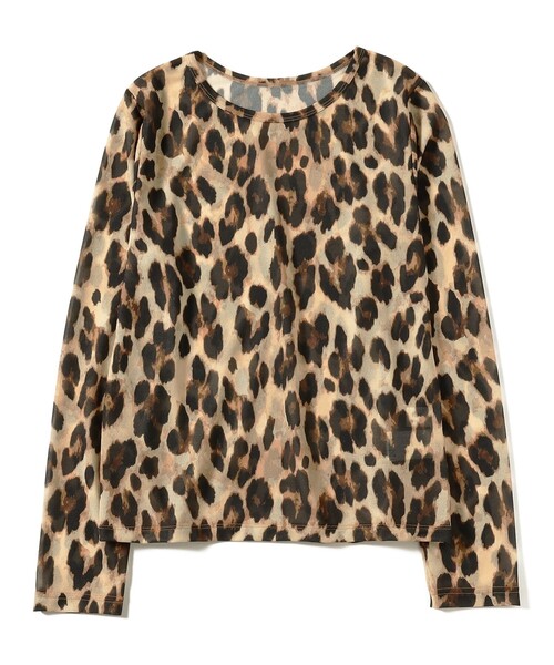 Ray BEAMS(レイビームス)の「シアー プリント クルーネック Tシャツ(Tシャツ/カットソー・レディース・チェック/レオパード・ONE SIZE)」の19枚目の写真