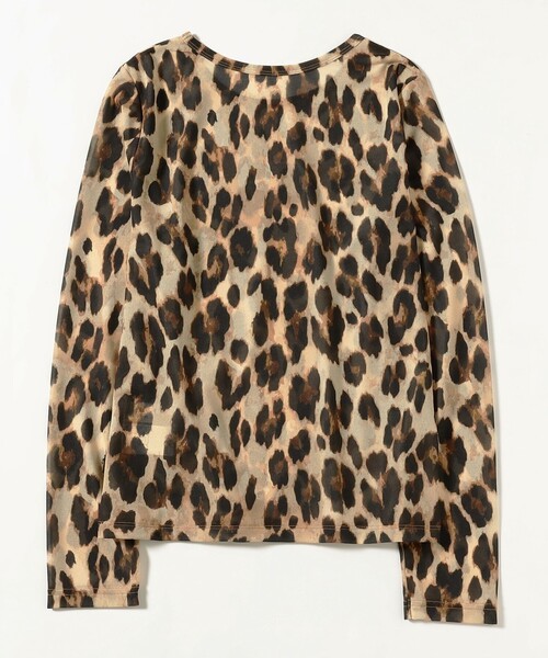 Ray BEAMS(レイビームス)の「シアー プリント クルーネック Tシャツ(Tシャツ/カットソー・レディース・チェック/レオパード・ONE SIZE)」の20枚目の写真