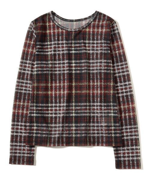 Ray BEAMS(レイビームス)の「シアー プリント クルーネック Tシャツ(Tシャツ/カットソー・レディース・チェック/レオパード・ONE SIZE)」の22枚目の写真