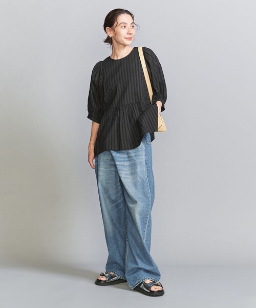 BEAUTY&YOUTH UNITED ARROWS（ビューティーアンドユースユナイテッドアローズ）の「【WEB限定】コットンドビー リボンブラウス -2WAY/ウォッシャブル-（シャツ/ブラウス・レディース・ブラック/ホワイト/ロイヤルブルー・FREE）」の13枚目の写真