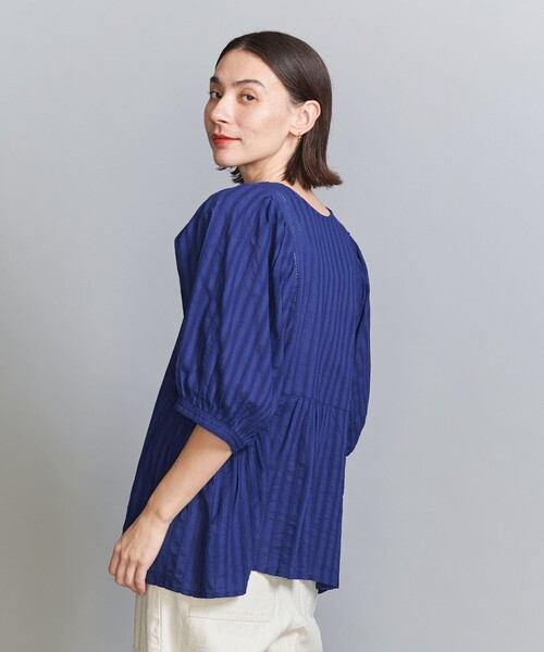 BEAUTY&YOUTH UNITED ARROWS（ビューティーアンドユースユナイテッドアローズ）の「【WEB限定】コットンドビー リボンブラウス -2WAY/ウォッシャブル-（シャツ/ブラウス・レディース・ブラック/ホワイト/ロイヤルブルー・FREE）」の16枚目の写真