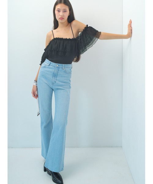 SNIDEL ブーツカットデニム 新品未使用タグ付き セール】【00サイズあり】ORGANICSブーツカットデニム（デニム