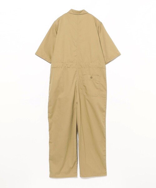 BEAMS BOY（ビームスボーイ）の「ポリエステル コットン ツイル ショート スリーブ オールインワン（サロペット/オーバーオール・レディース・チャコールグレー/ベージュ・ONE SIZE）」の5枚目の写真