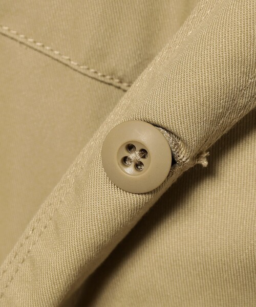 BEAMS BOY（ビームスボーイ）の「ポリエステル コットン ツイル ショート スリーブ オールインワン（サロペット/オーバーオール・レディース・チャコールグレー/ベージュ・ONE SIZE）」の4枚目の写真