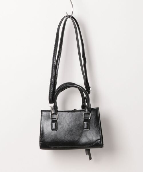 clear（クリア）の「ミニスクエアショルダーバッグ[オフィスカジュアル]≪SS新作≫（ショルダーバッグ・レディース・ブラウン/ブラック・F）」の7枚目の写真