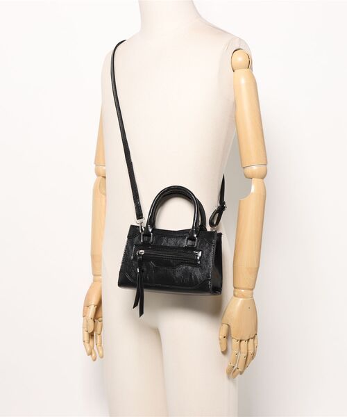 clear（クリア）の「ミニスクエアショルダーバッグ[オフィスカジュアル]≪SS新作≫（ショルダーバッグ・レディース・ブラウン/ブラック・F）」の10枚目の写真