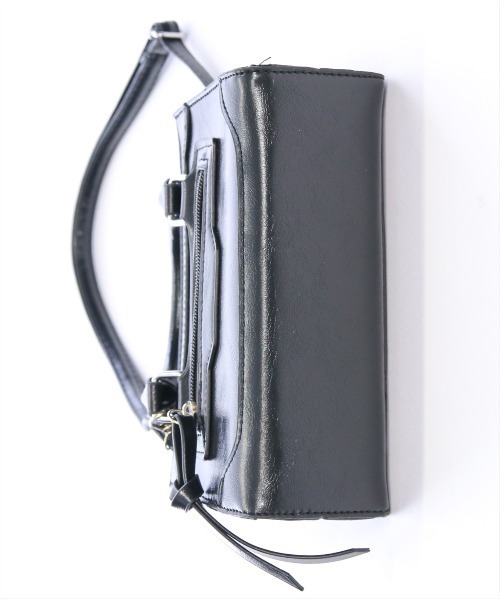 clear（クリア）の「ミニスクエアショルダーバッグ[オフィスカジュアル]≪SS新作≫（ショルダーバッグ・レディース・ブラウン/ブラック・F）」の4枚目の写真