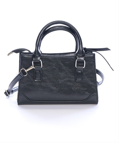 clear（クリア）の「ミニスクエアショルダーバッグ[オフィスカジュアル]≪SS新作≫（ショルダーバッグ・レディース・ブラウン/ブラック・F）」の5枚目の写真