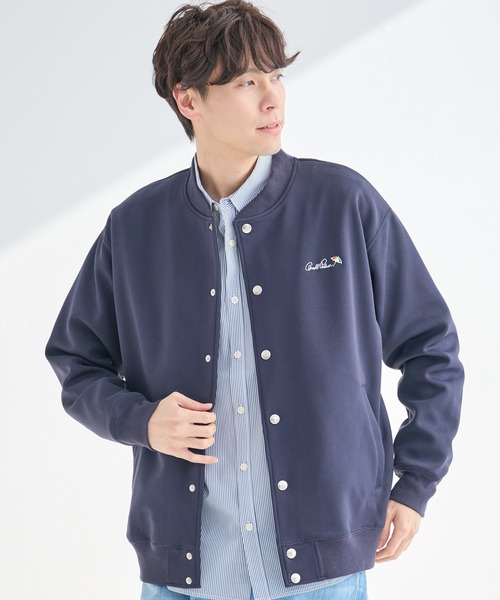 Arnold Palmer(アーノルドパーマー)の「シェア ミラノリブポンチ ブルゾン(ブルゾン・レディース・アイボリー/ネイビー/ベージュ・LL/L/M/S/XS)」の1枚目の写真