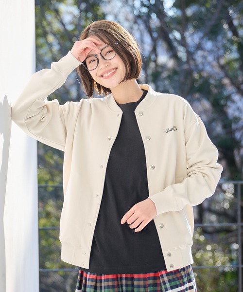 Arnold Palmer(アーノルドパーマー)の「シェア ミラノリブポンチ ブルゾン(ブルゾン・レディース・アイボリー/ネイビー/ベージュ・LL/L/M/S/XS)」の2枚目の写真