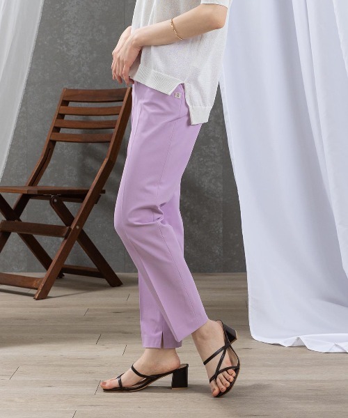 STUDIO PICONE（スタジオピッコーネ）の「センタープレスUV撥水パンツ（その他パンツ・レディース・ブラック/ホワイト/ベージュ/ライトパープル・M/L/LL）」の20枚目の写真