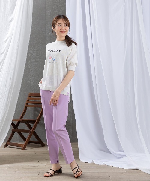 STUDIO PICONE（スタジオピッコーネ）の「センタープレスUV撥水パンツ（その他パンツ・レディース・ブラック/ホワイト/ベージュ/ライトパープル・M/L/LL）」の21枚目の写真
