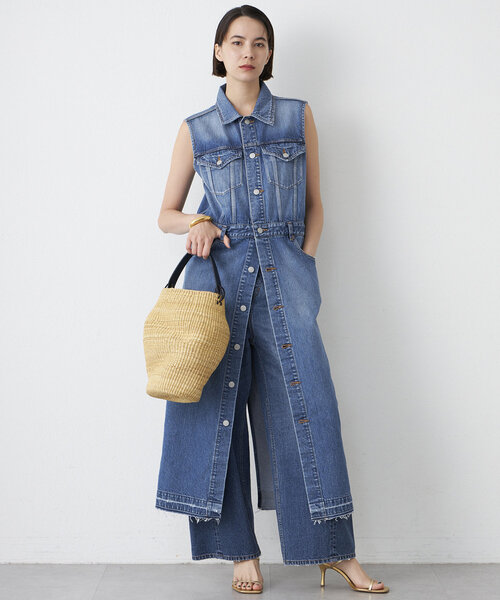 ウィムガゼット　デニムジャケット　ワンピース　黒 DENIMワンピース（ワンピース）｜Whim Gazette（ウィムガゼット