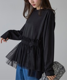 【ZOZO限定】裾オーガンジー切替チュニック