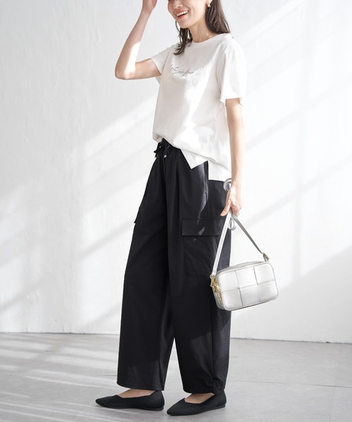 ikka（イッカ）の「リップストップカーゴパンツ（カーゴパンツ・レディース・ダークベージュ/ネイビー/オリーブ・L/M/S）」の17枚目の写真