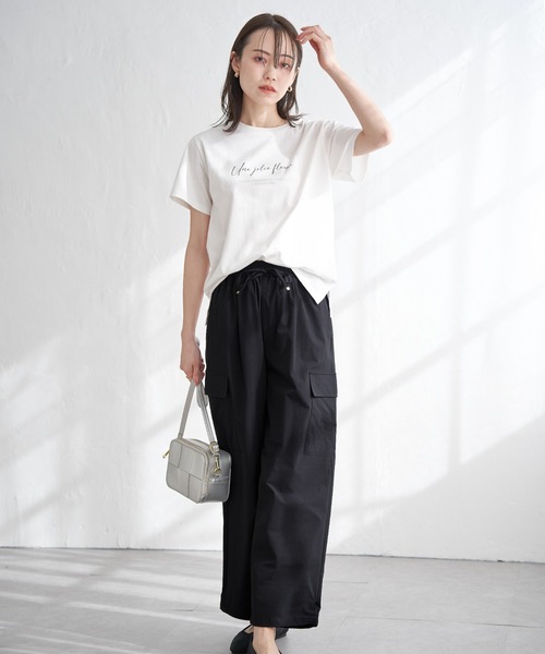 ikka（イッカ）の「リップストップカーゴパンツ（カーゴパンツ・レディース・ダークベージュ/ネイビー/オリーブ・L/M/S）」の18枚目の写真