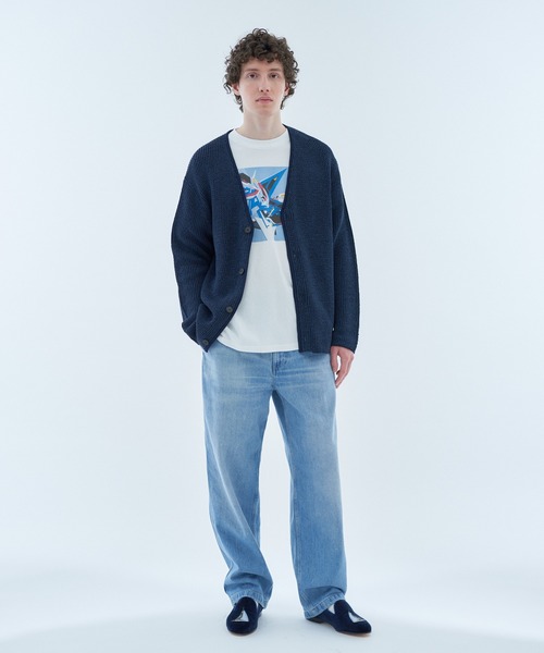 ESTNATION（エストネーション）の「ESTNATION / DELTA プリントショートスリーブTシャツ（Tシャツ/カットソー・メンズ・ホワイト/ブラック/アイボリー・MEDIUM/LARGE/SMALL/X-LARGE）」の6枚目の写真