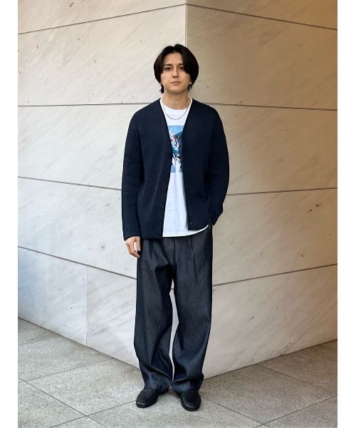 ESTNATION（エストネーション）の「ESTNATION / DELTA プリントショートスリーブTシャツ（Tシャツ/カットソー・メンズ・ホワイト/ブラック/アイボリー・MEDIUM/LARGE/SMALL/X-LARGE）」の12枚目の写真