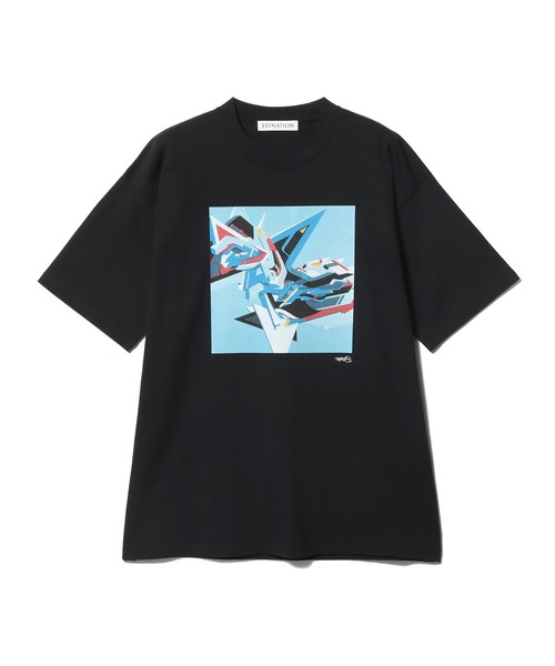 ESTNATION（エストネーション）の「ESTNATION / DELTA プリントショートスリーブTシャツ（Tシャツ/カットソー・メンズ・ホワイト/ブラック/アイボリー・MEDIUM/LARGE/SMALL/X-LARGE）」の18枚目の写真