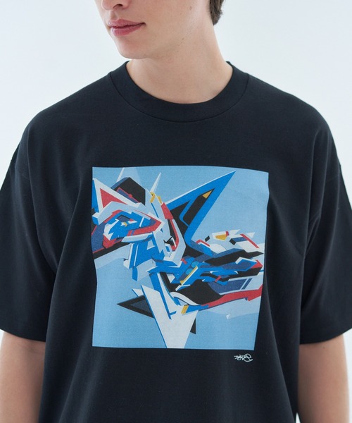 ESTNATION（エストネーション）の「ESTNATION / DELTA プリントショートスリーブTシャツ（Tシャツ/カットソー・メンズ・ホワイト/ブラック/アイボリー・MEDIUM/LARGE/SMALL/X-LARGE）」の15枚目の写真