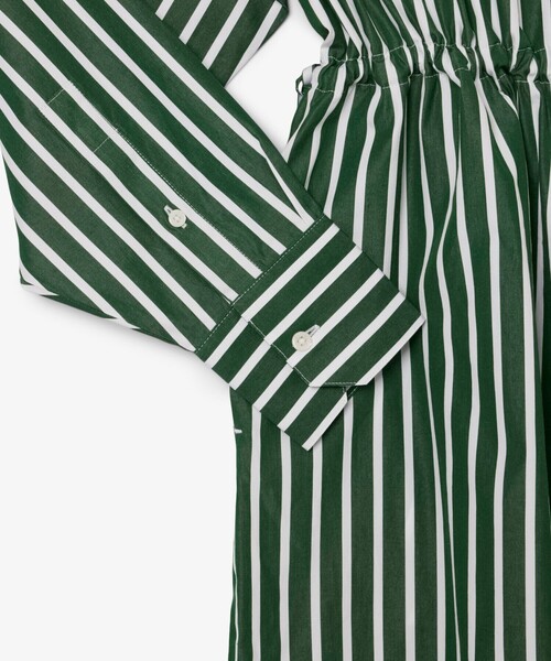 LACOSTE（ラコステ）の「ストライプシャツドレス / ワンピース（シャツワンピース・レディース・グリーン・38/36/34/40）」の9枚目の写真